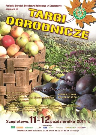 Targi ogrodnicze w Szepietowie 11-12 paździrnik 2014