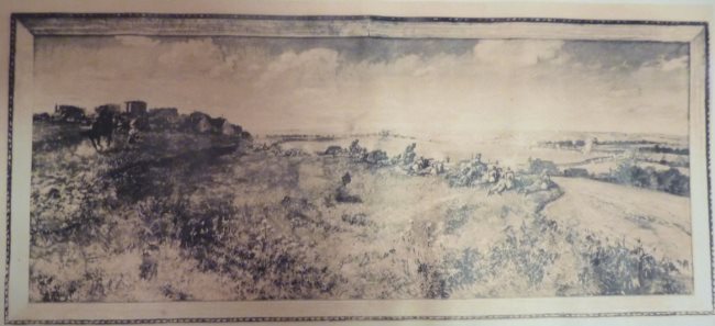 Obraz „Obrona Łomży 1920” autorstwa Leonarda Wintorowski (Winterowski). 