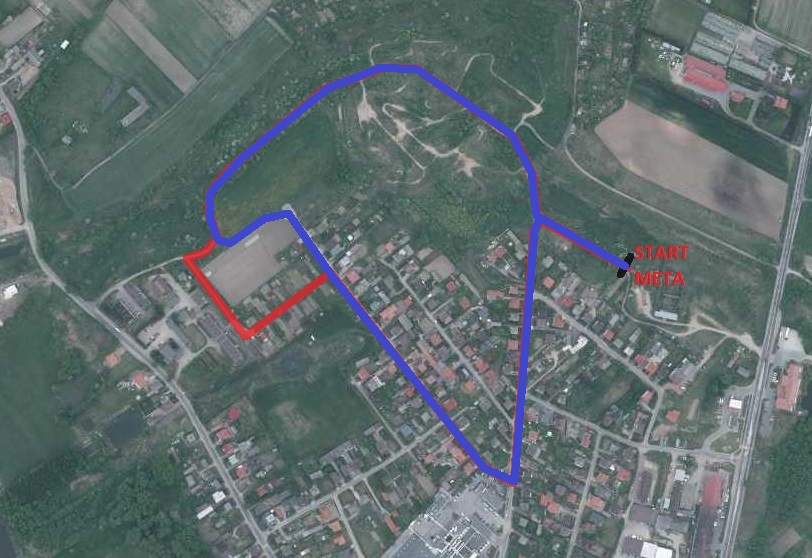 mapa biegu Wilczym tropem