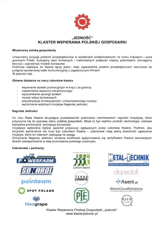 Plakat Jedność