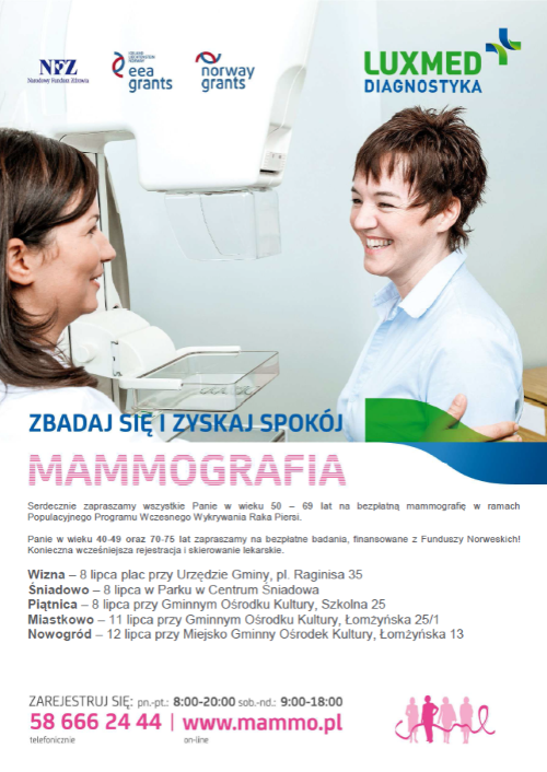 Plakat mammografia