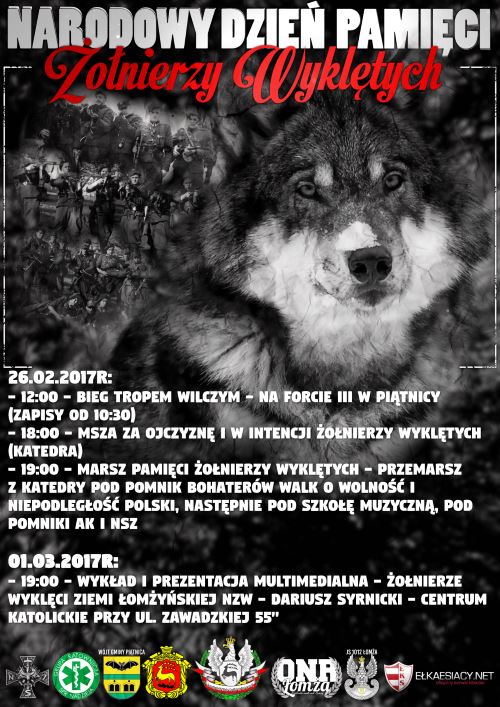 plakat Dzień Pamięci Żołnierzy Wyklętych