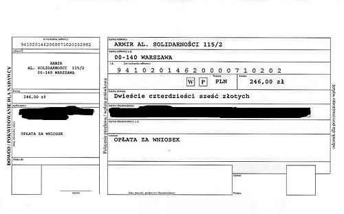 Do pism dołączane były również wypełnione blankiety wpłat na kwotę 246 zł. ARiMR nie ma z tym nic wspólnego i prosi o ignorowanie takich dokumentów.