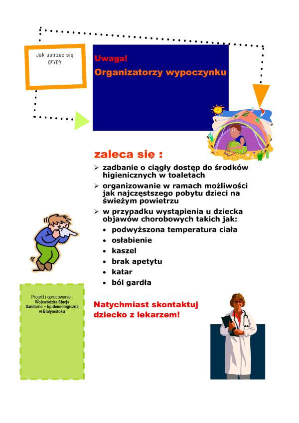 Ulotka informacyjna dotycząca grypy strona 4