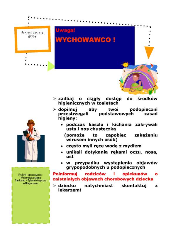 Ulotka informacyjna dotycząca grypy strona 5