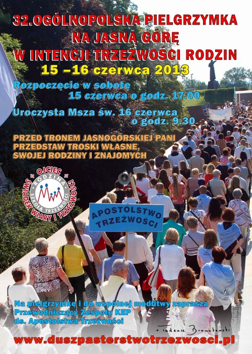 pielgrzymka plakat informacyjny
