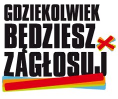 Logo kampanii Gdziekolwiek będziesz (poradnik dla wyborców)