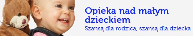 Logo ze strony zlobki.mpips.gov.pl - logo przedstawia dziecko oraz misia na plecach dziecka